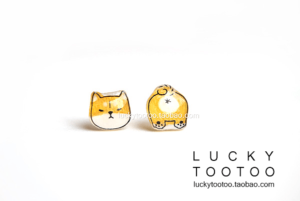 电臀小柯基—热缩片耳钉（图ZODk1NTU3Mjg=） - 首饰设计 - 站酷设计师legenddiy原创素材 - 站酷ZCOOL