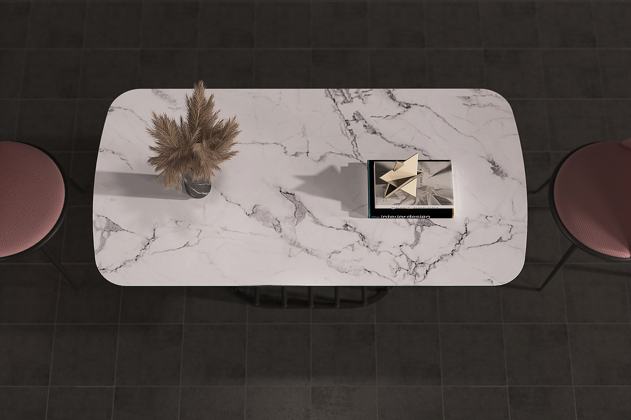 意式岩板餐桌（图ZMTgyMTEwMjQ4） - 生活用品 - 站酷设计师WEIRANT原创素材 - 站酷ZCOOL