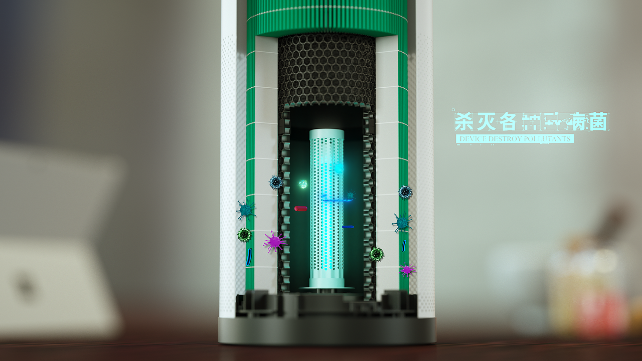 空气净化器（图ZMTg5MDI3OTY4） - 产品 - 站酷设计师勇者无惧CG原创素材 - 站酷ZCOOL