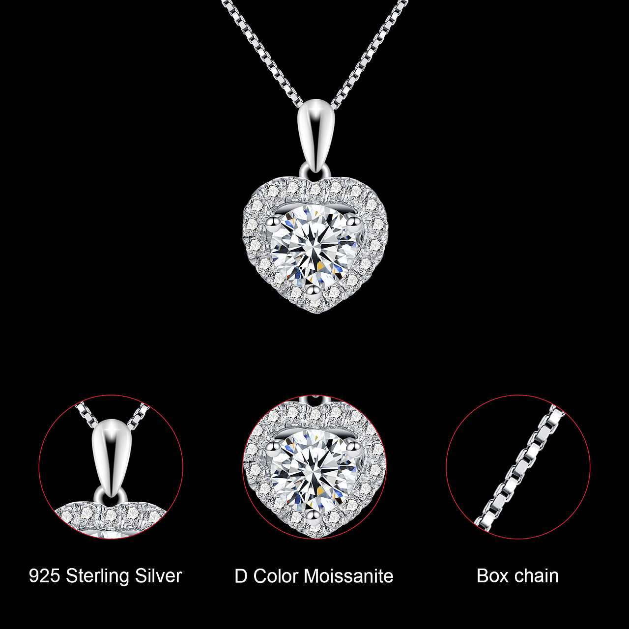 珠宝项链亚马逊主图