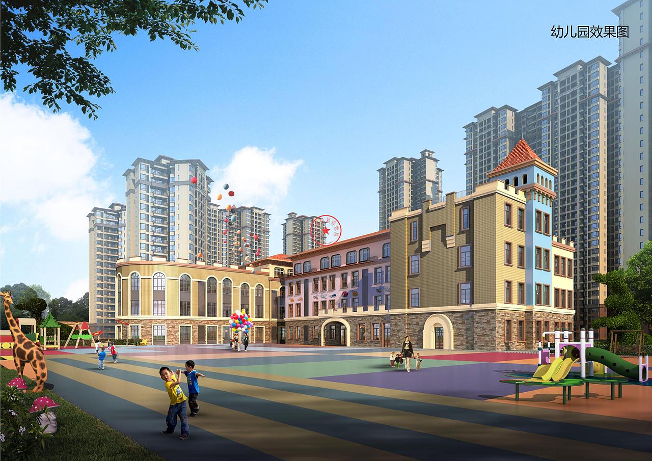 上凡建筑作品：优筑巴中映江洲幼儿园（图ZMjQ4NjEzMTk2） - 商业空间设计 - 站酷设计师上凡建筑一川原创素材 - 站酷ZCOOL