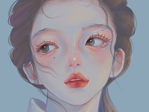 手绘头像练习_素材网站_图片免费下载-zcool站酷