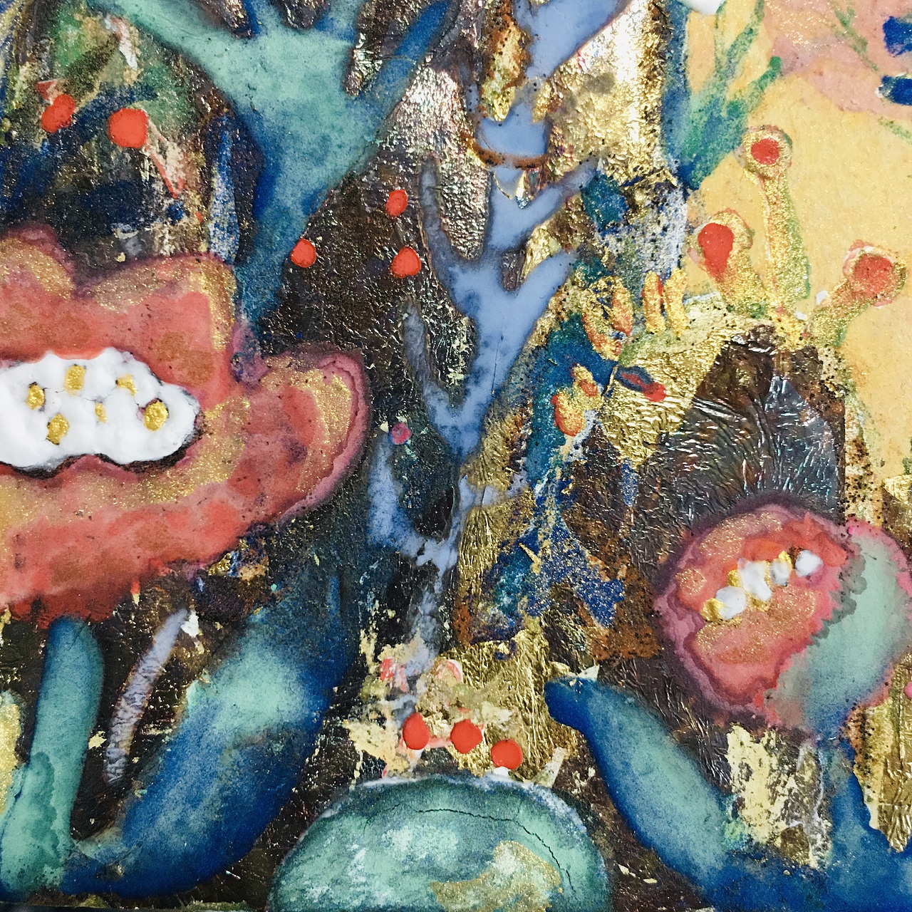 岩彩《乱花渐欲迷人眼》（图ZMzA0NjM4Mjg0） - 艺术插画 - 站酷设计师亦芦花原创素材 - 站酷ZCOOL