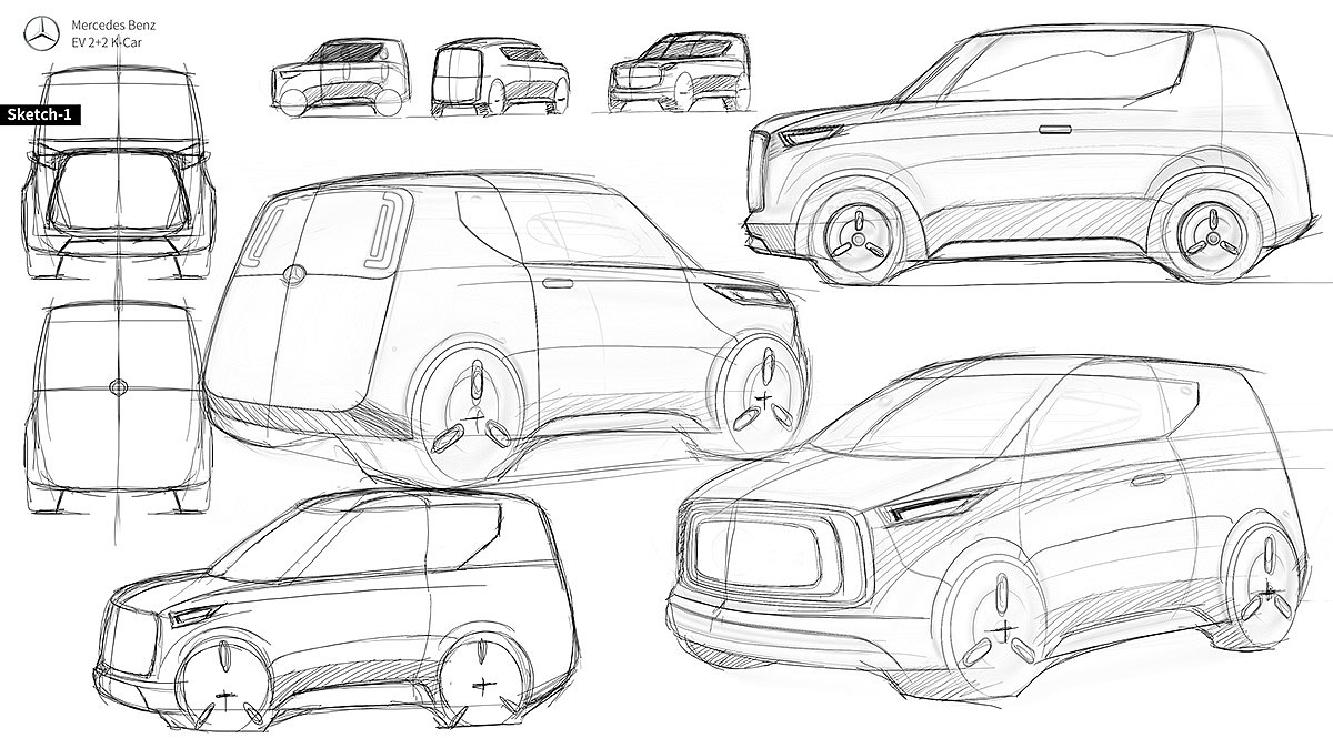 Benz K-Car（图ZMTQxMDAwMTY4） - 交通工具 - 站酷设计师陳彥廷原创素材 - 站酷ZCOOL