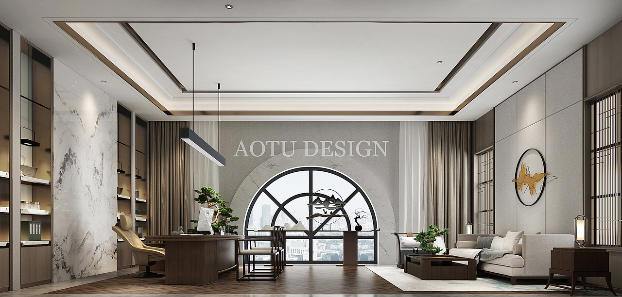 福成置业地产办公室装修设计