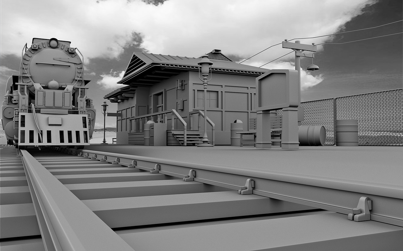 整理的一些建模练习的场景（图ZMTcyMjcwMzAw） - 场景 - 站酷设计师小民iCG原创素材 - 站酷ZCOOL