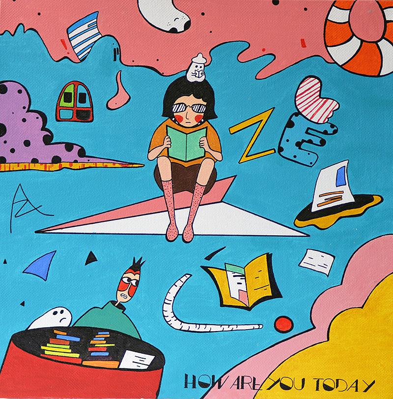 手绘丙烯插画（图ZMTQzMDA4OTIw） - 商业插画 - 站酷设计师Mminter原创素材 - 站酷ZCOOL