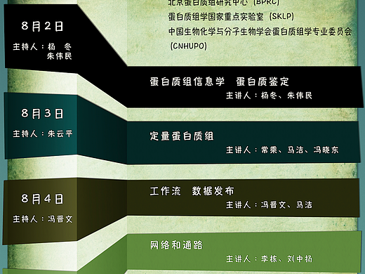 培训班课程目录海报