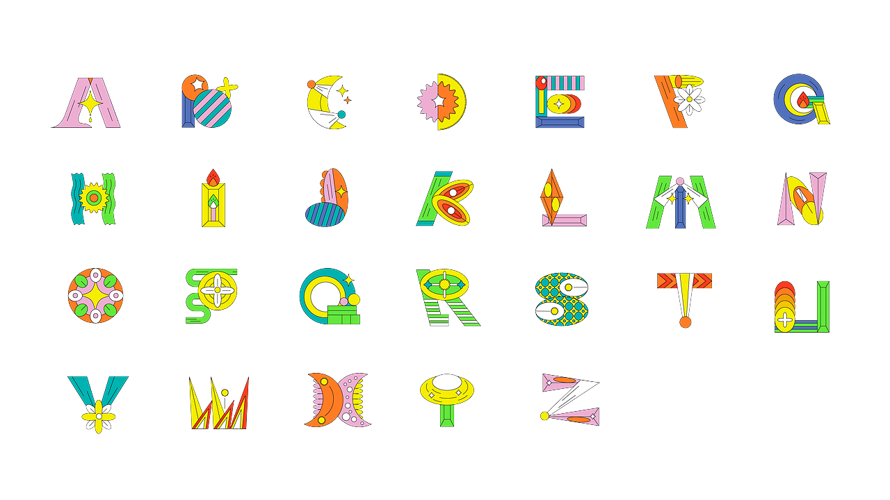 26 字母设计实验 / 26 letters design experiment（图ZMjgwMDkxMDE2） - 字体/字形 - 站酷设计师一棒ONEBOOM原创素材 - 站酷ZCOOL