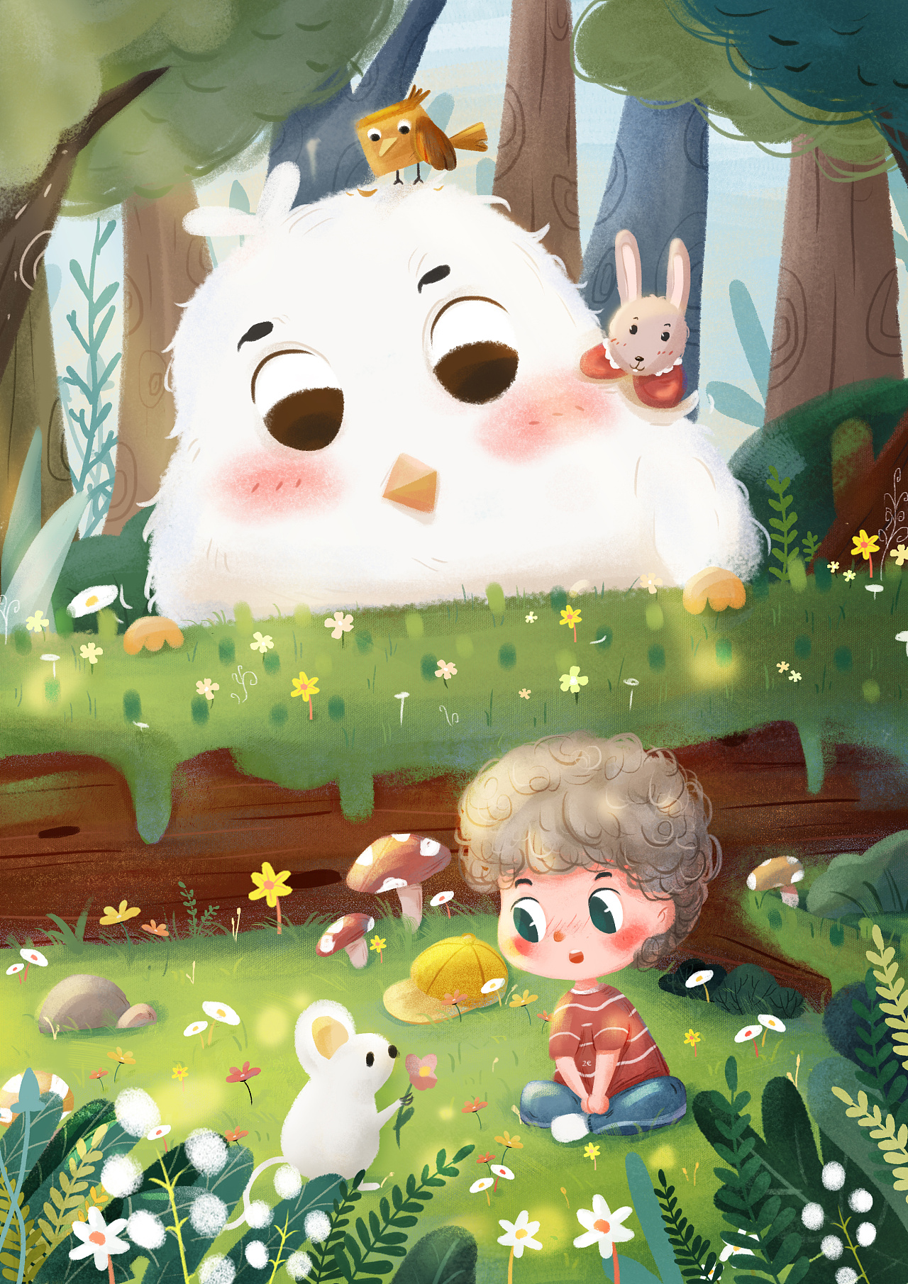 一张儿童绘本|插画|绘本|冰镇西瓜啊 - 原创作品 - 站酷 (zcool)