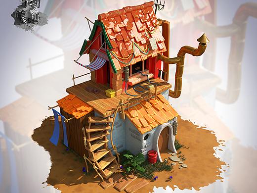 3D手绘场景模型（个人主页-ZNTcyMzEzNTI=） - 建筑/空间 - 站酷设计师土豆YUDOU原创素材 - 站酷ZCOOL