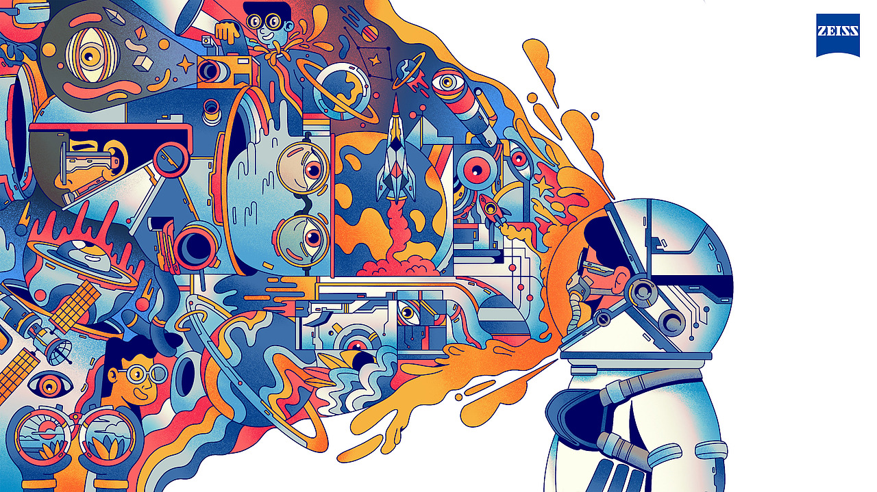 “透过蔡司看世界”（图ZMjIwMDI2NTI0） - 包装 - 站酷设计师大脑荷载原创素材 - 站酷ZCOOL