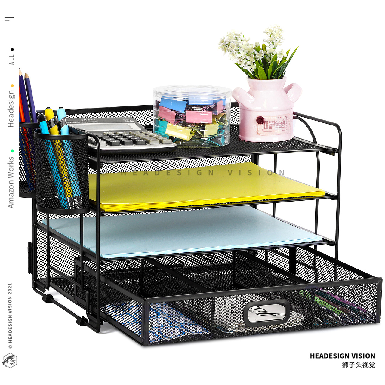 文件架产品拍摄_主图设计_A+页面设计-狮子头视觉