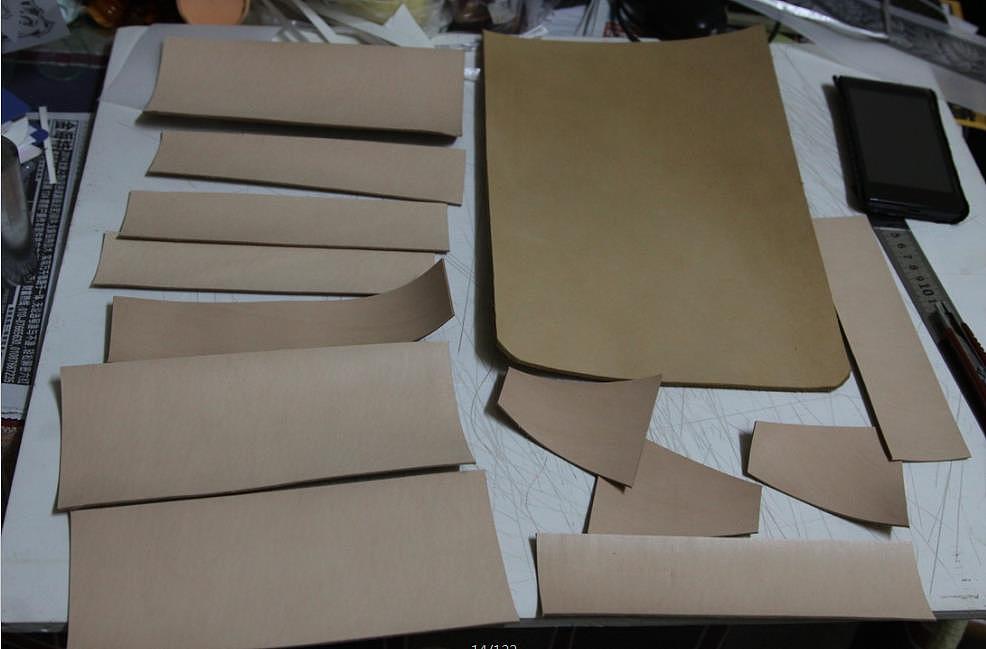 女款三折皮雕钱包 详细的制作过程 一个皮具的诞生