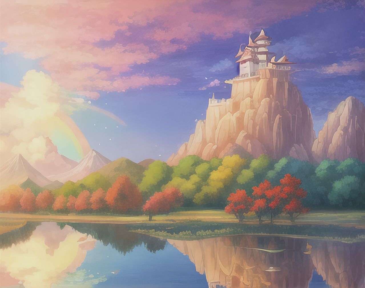 彩虹之峰（圖ZMzM1OTc4ODky） - AI作品 - 站酷設(shè)計師十里桃花胭脂淚原創(chuàng)素材 - 站酷ZCOOL