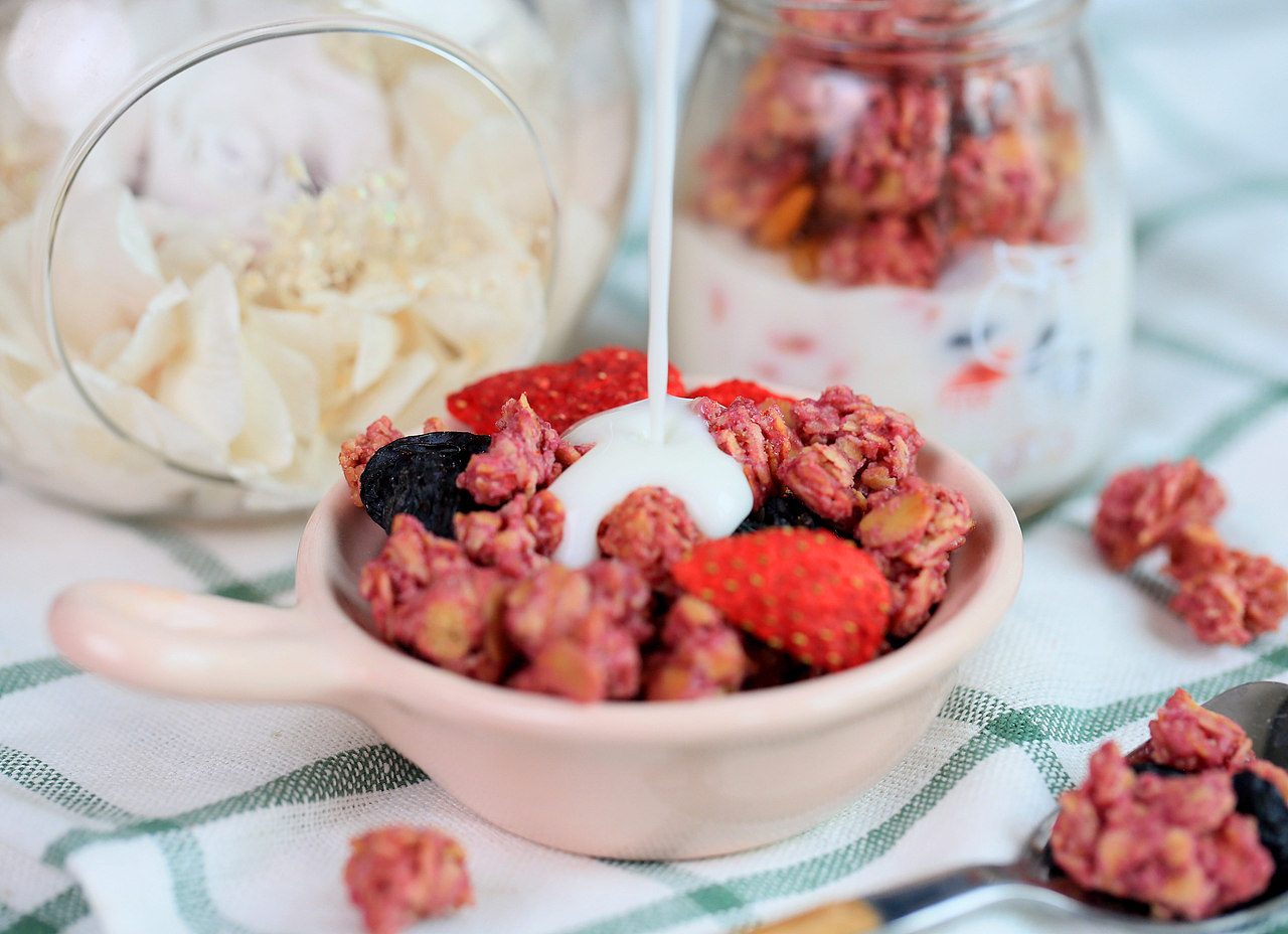 产品拍摄——紫薯椰烤燕麦