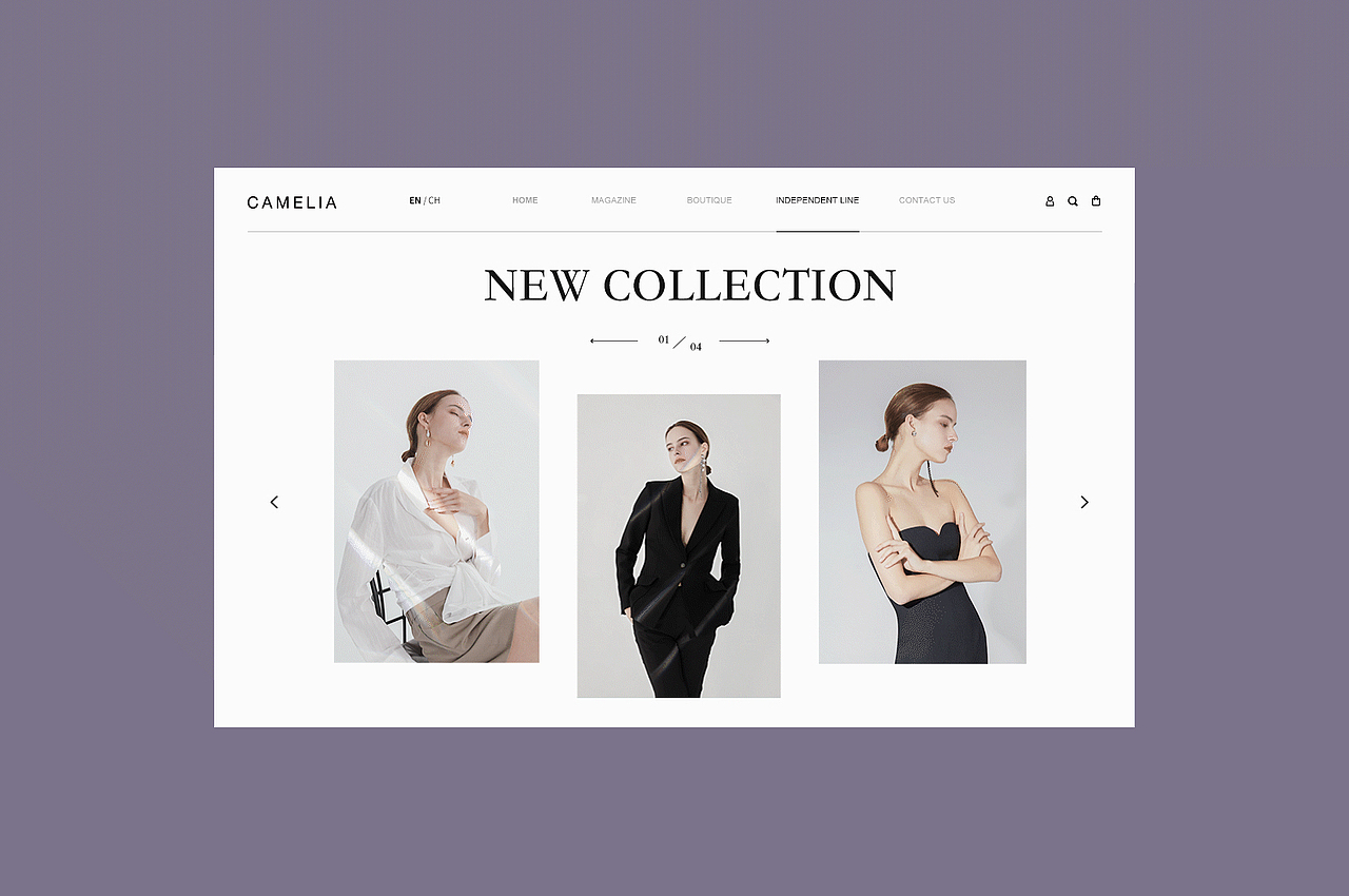 Camelia官网设计（图ZMjE4Mzk2NTky） - 企业官网 - 站酷设计师Melidear原创素材 - 站酷ZCOOL