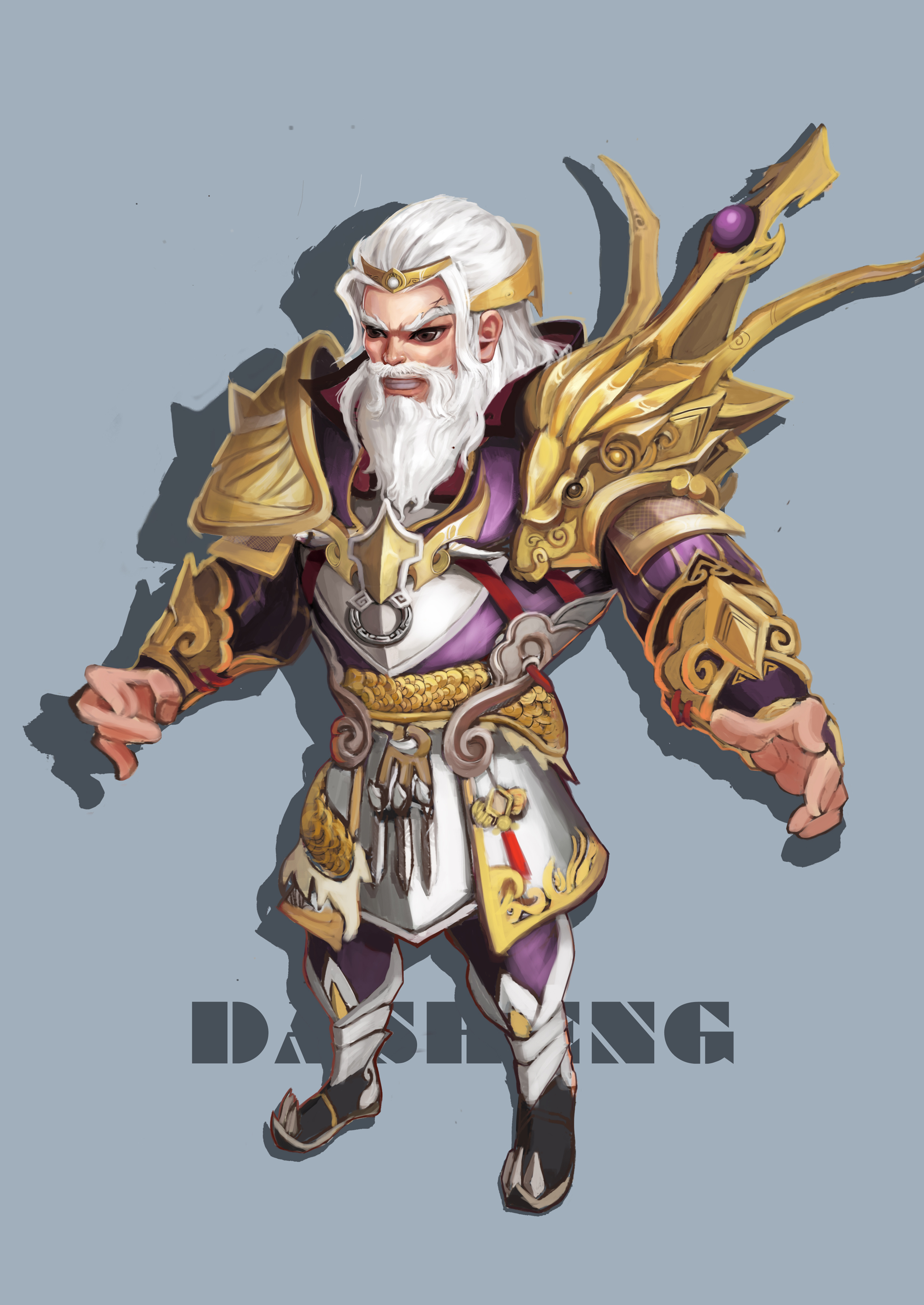 三视图角色|插画|游戏原画|大圣是我 - 原创作品 - 站酷 (zcool)