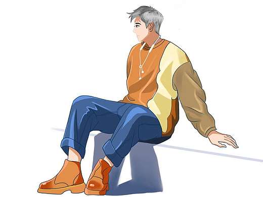 扁平风人物插画