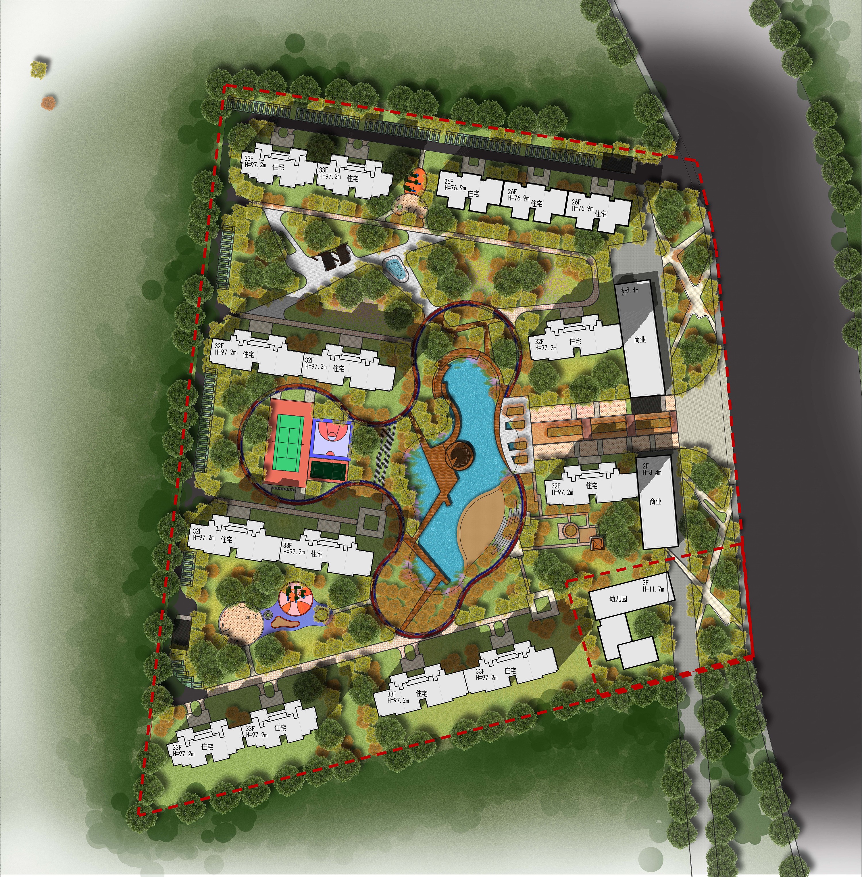 景观彩平图展示