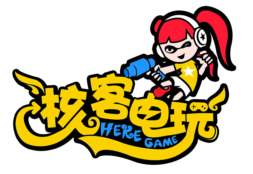 核客电玩城logo设计方案