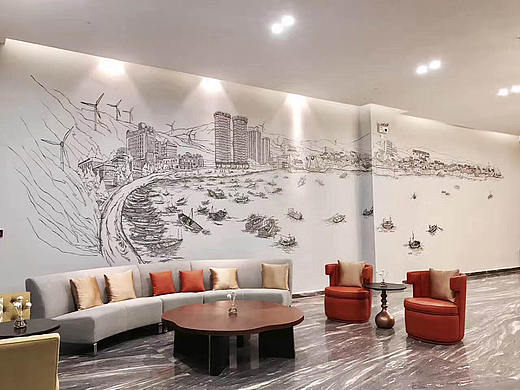 汕头市南澳县青澳湾西垦汀酒店墙绘 20170629绘