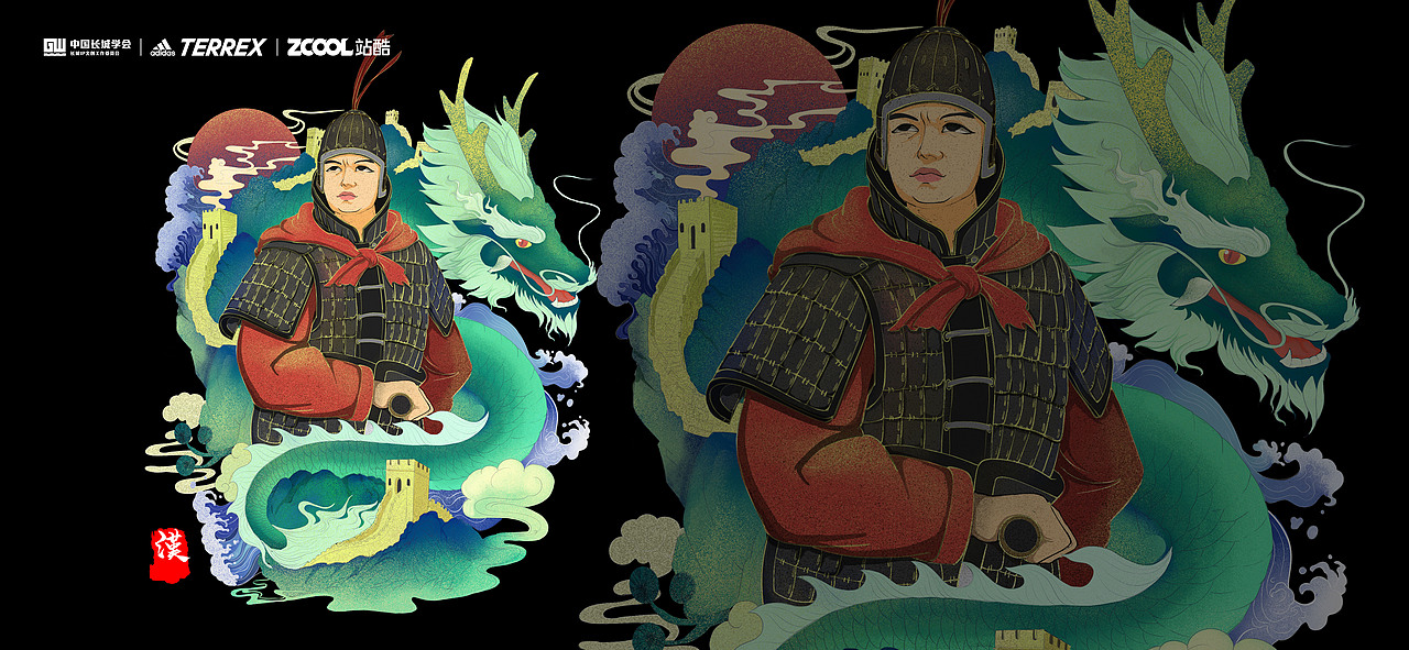 長城——守衛(wèi)軍團（圖ZMjc2NzI0Njgw） - 圖案 - 站酷設計師貓吃柚子皮原創(chuàng)素材 - 站酷ZCOOL