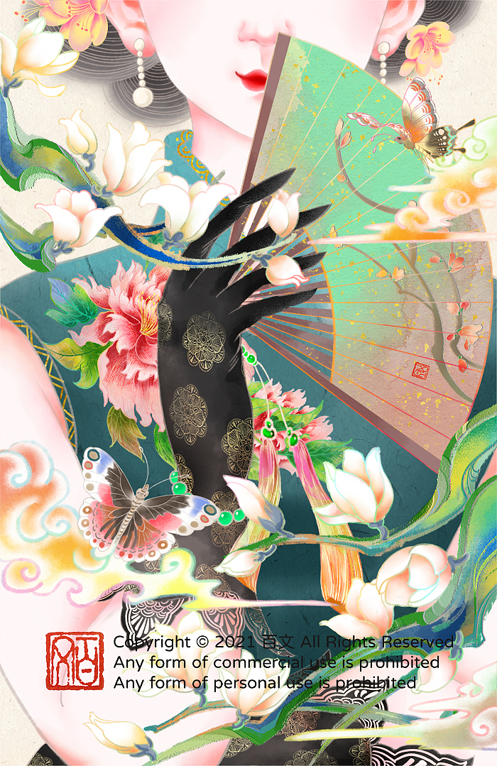 国风插画「上海印象」（图ZMjcxMzc1MTY0） - 商业插画 - 站酷设计师百文BAIWEN原创素材 - 站酷ZCOOL