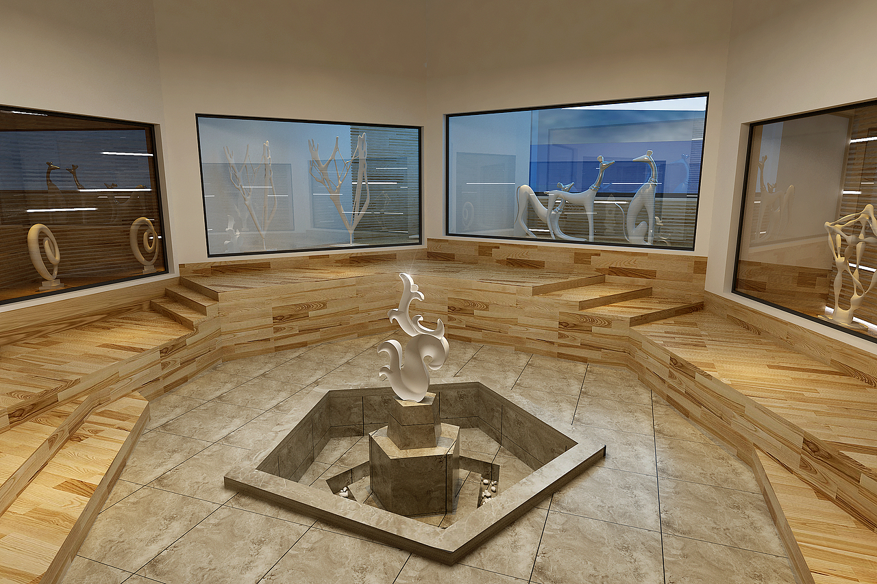 艺术展厅设计，博物馆设计（图ZMTY1MTIzNjQ=） - 展陈设计 - 站酷设计师wangzhongsai原创素材 - 站酷ZCOOL