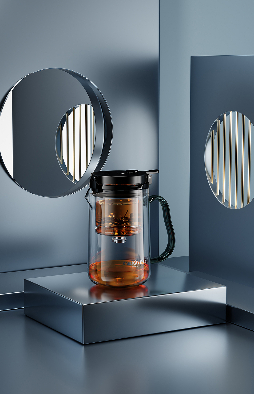 学员优秀作品欣赏——Rhino丨KeyShot 水壶建模渲染