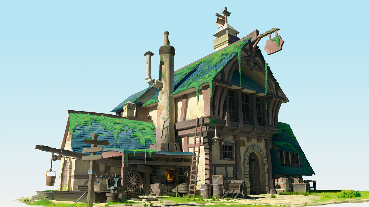 铁匠铺|插画|游戏原画|丹青斋 - 原创作品 - 站酷 (zcool)