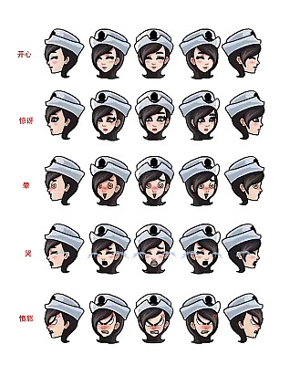 一整套角色、表情庫（圖ZMjk5OTE0NzY4） - 創(chuàng)作習(xí)作 - 站酷設(shè)計(jì)師Astro魚骨頭原創(chuàng)素材 - 站酷ZCOOL