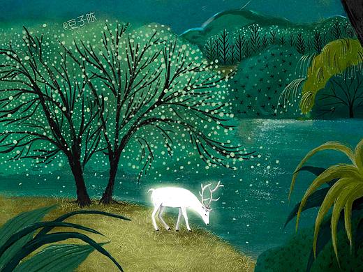 森林小憩（个人主页-ZNDg4MzAwODA=） - 商业插画 - 站酷设计师豆子陈原创素材 - 站酷ZCOOL