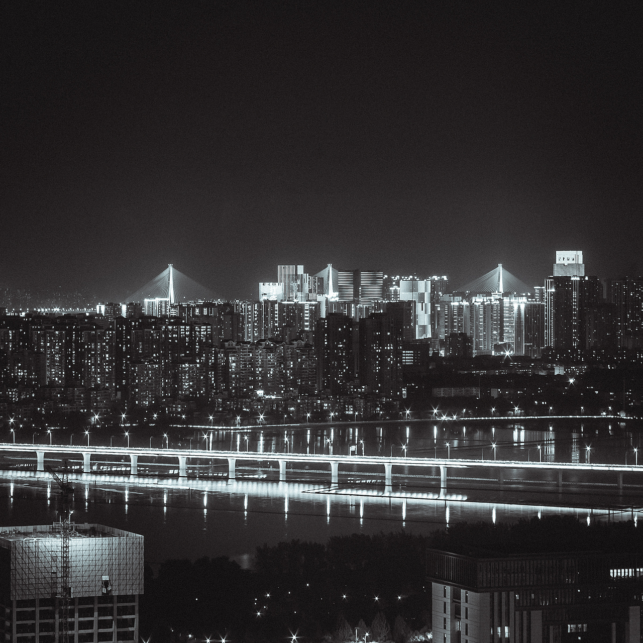 黑白建筑构件/摄影