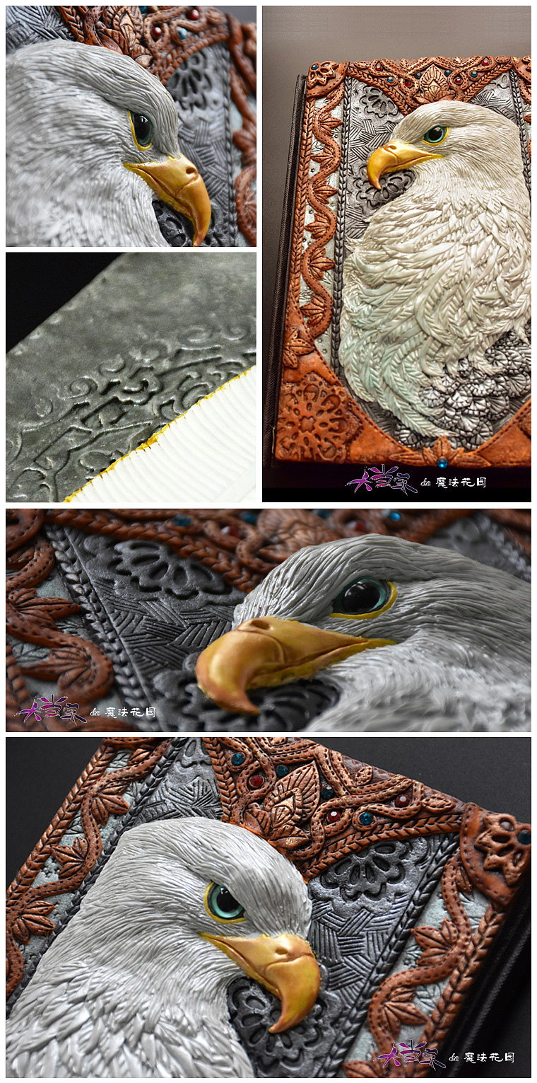 原创软陶书皮--老鹰（图ZNzExNDg3ODQ=） - 其他手工艺 - 站酷设计师大当家的魔法花园原创素材 - 站酷ZCOOL