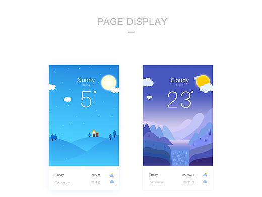 UI 天气界面设计