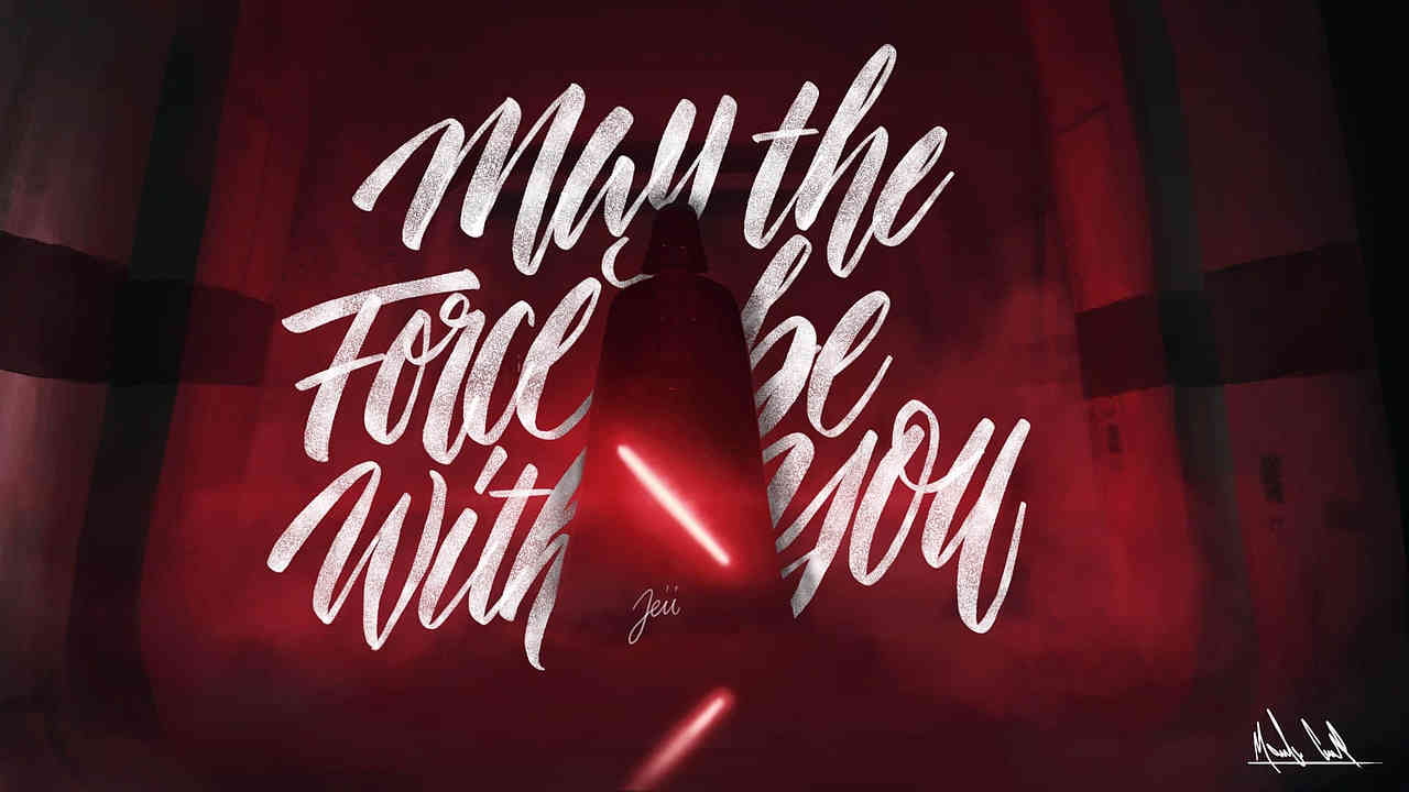 iPad Procreate 英文书法练习