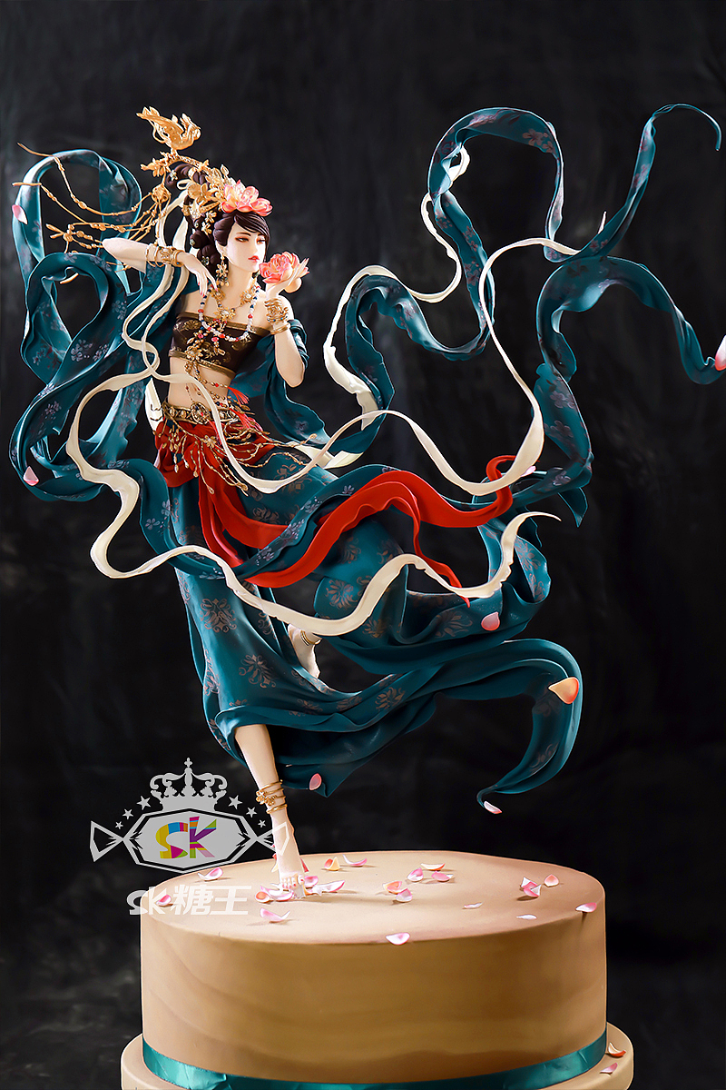 古风翻糖人偶作品  飞天 >,可以媲美手办 |手工艺|手办/模玩|糖王周毅