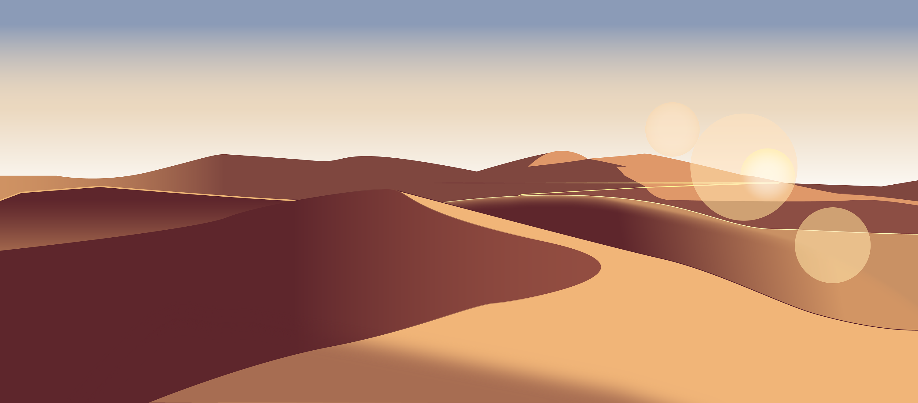 沙漠|插画|创作习作|蝉与夏 - 临摹作品 - 站酷 (ZCOOL)
