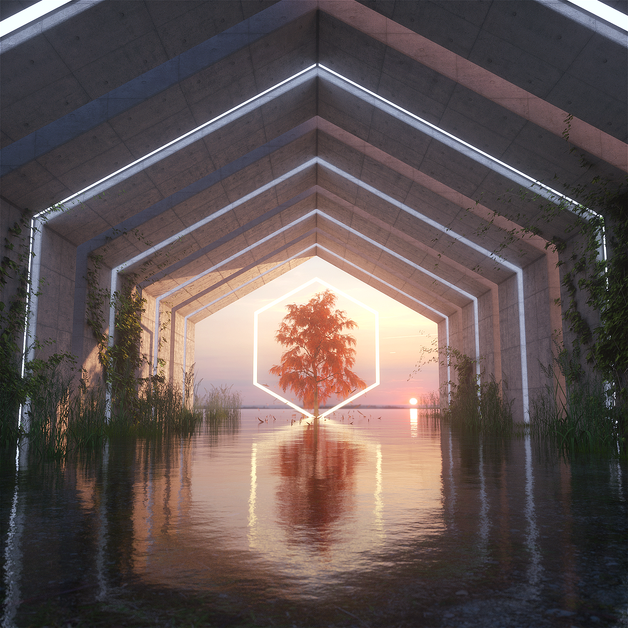 C4D_everydays render-- August 2017