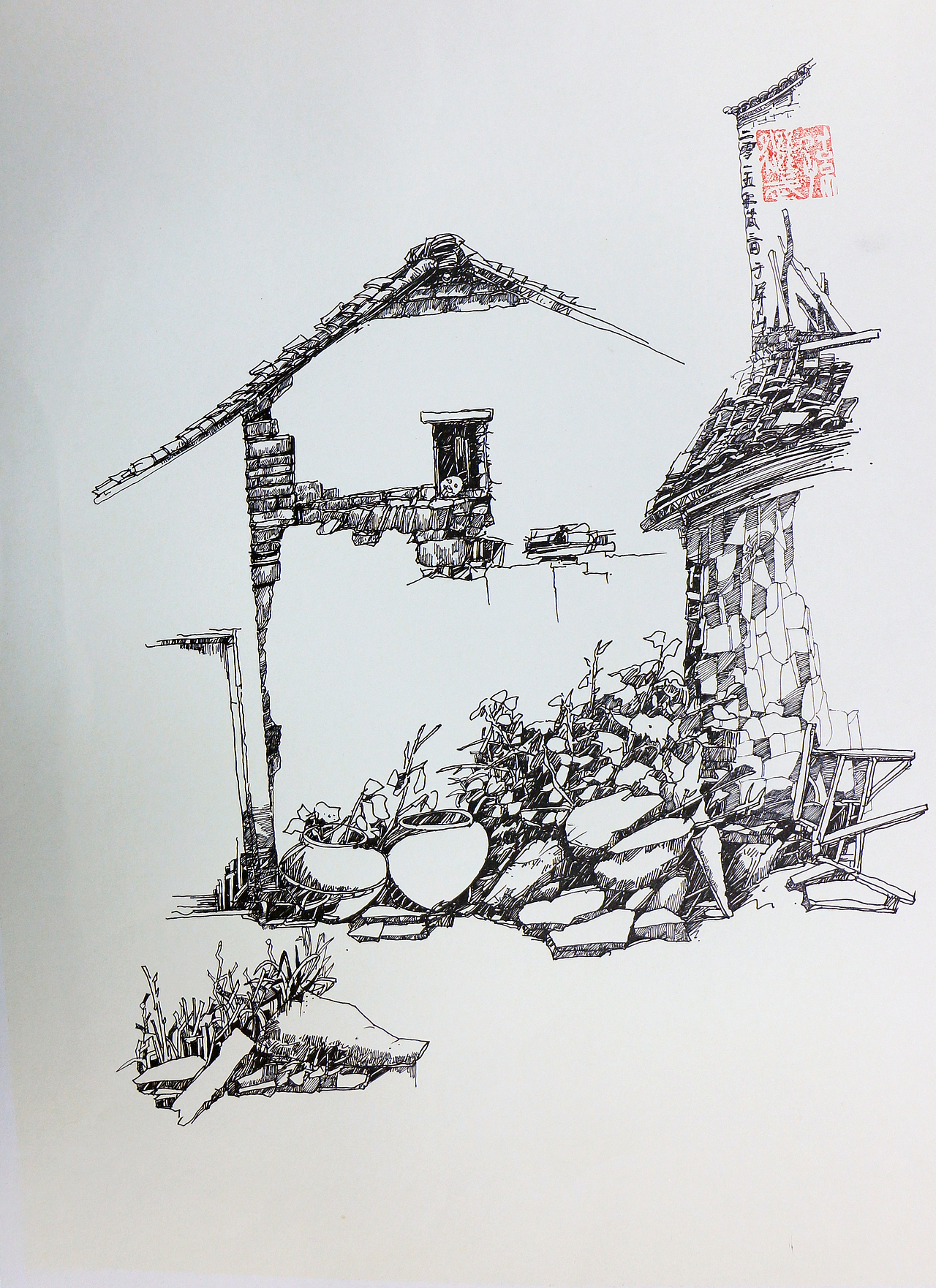 孙继武钢笔速写