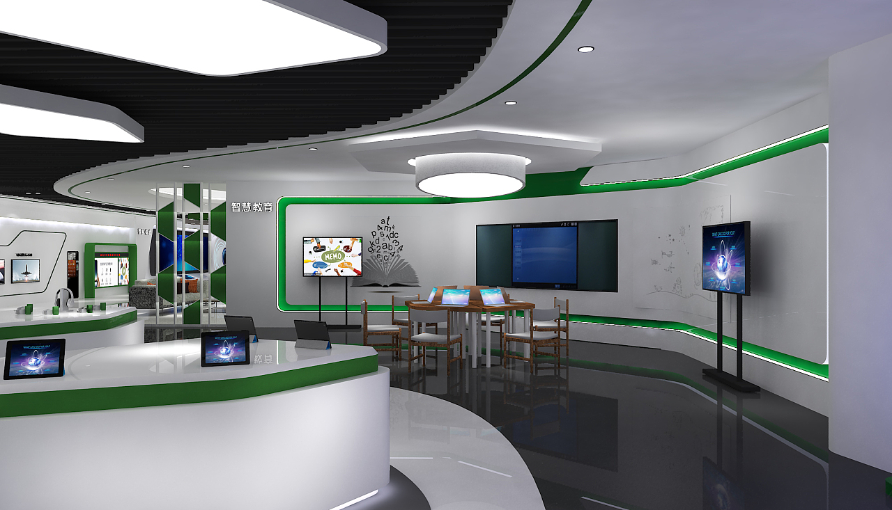 公司展厅（图ZMTI0NDAzMjEy） - 展陈设计 - 站酷设计师三石DESIGN原创素材 - 站酷ZCOOL