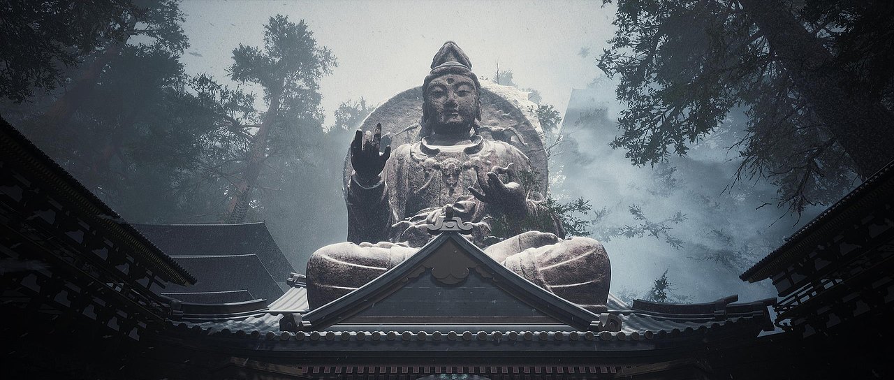 UE4场景作品《雪杉寺》（图ZMjQ0Mzk0NTky） - 其他三维 - 站酷设计师巴拉巴拉卡卡卡原创素材 - 站酷ZCOOL