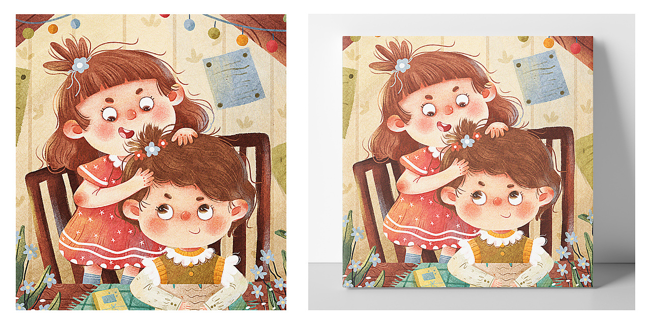 一些相册封面（图ZMzM3NTY3MzI4） - 儿童插画 - 站酷设计师By夕子原创素材 - 站酷ZCOOL