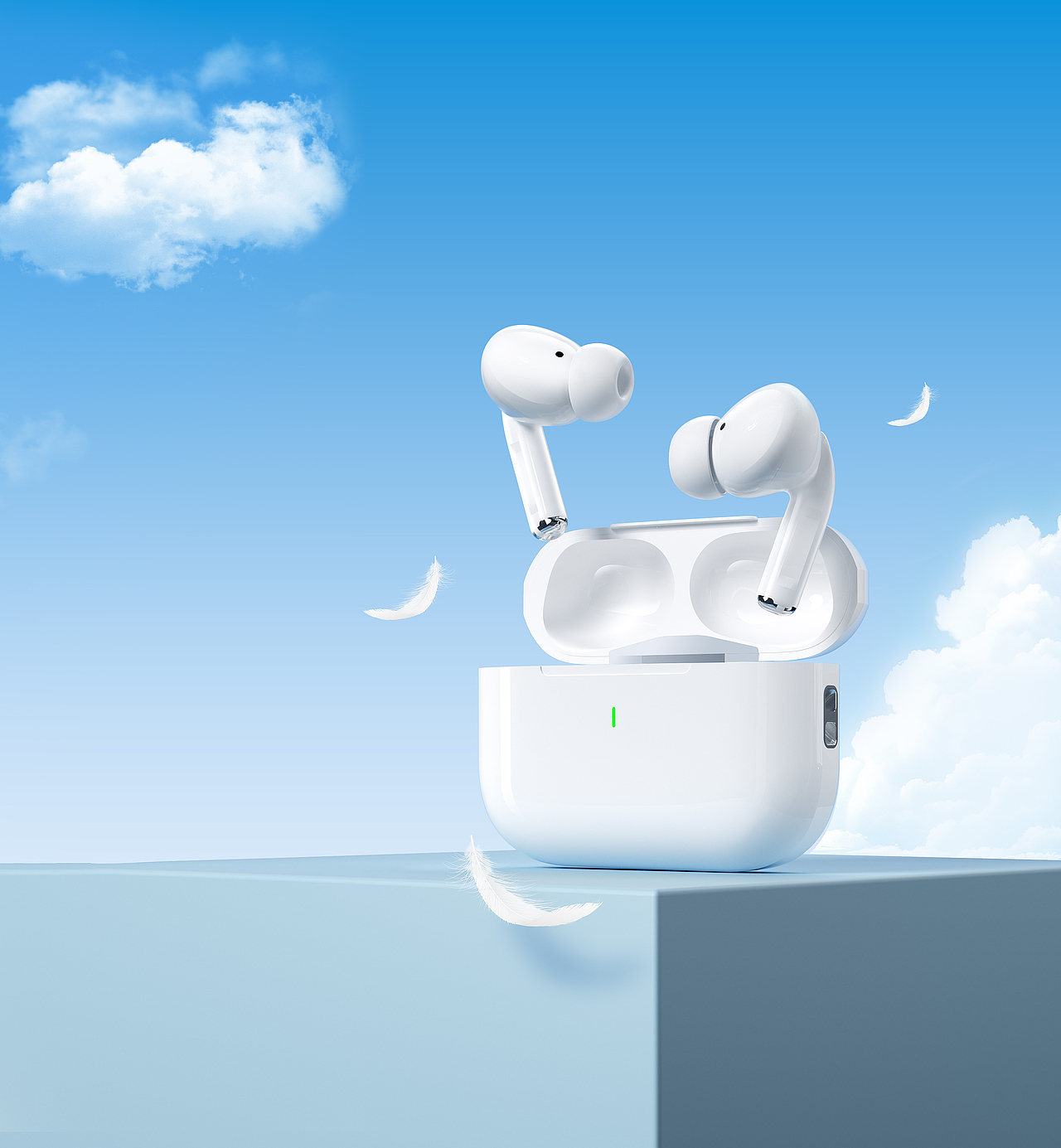 Corona 产品渲染【蓝牙耳机/充电头】（图ZMzY3NjgxMzQ4） - 产品 - 站酷设计师无言Tongk原创素材 - 站酷ZCOOL