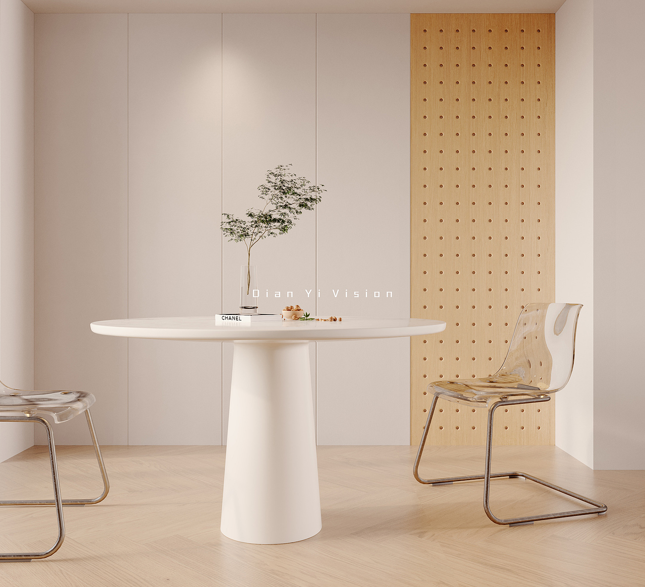 现代极简家装空间表现