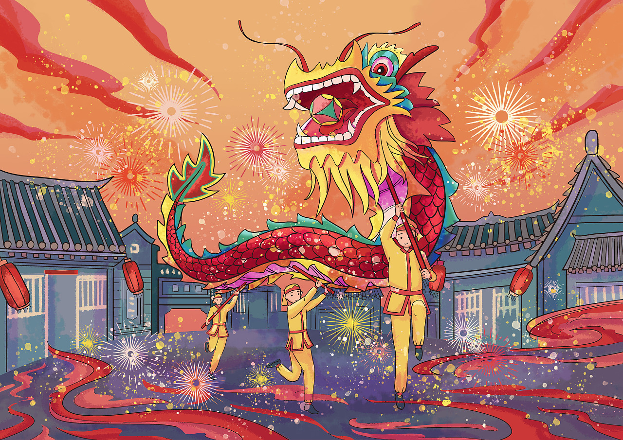 含谷火龙|插画|商业插画|吴青音 - 原创作品 - 站酷 (zcool)