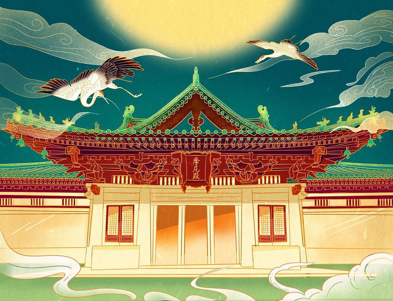 （原创手绘）正定古城文创故事之寻踪四景