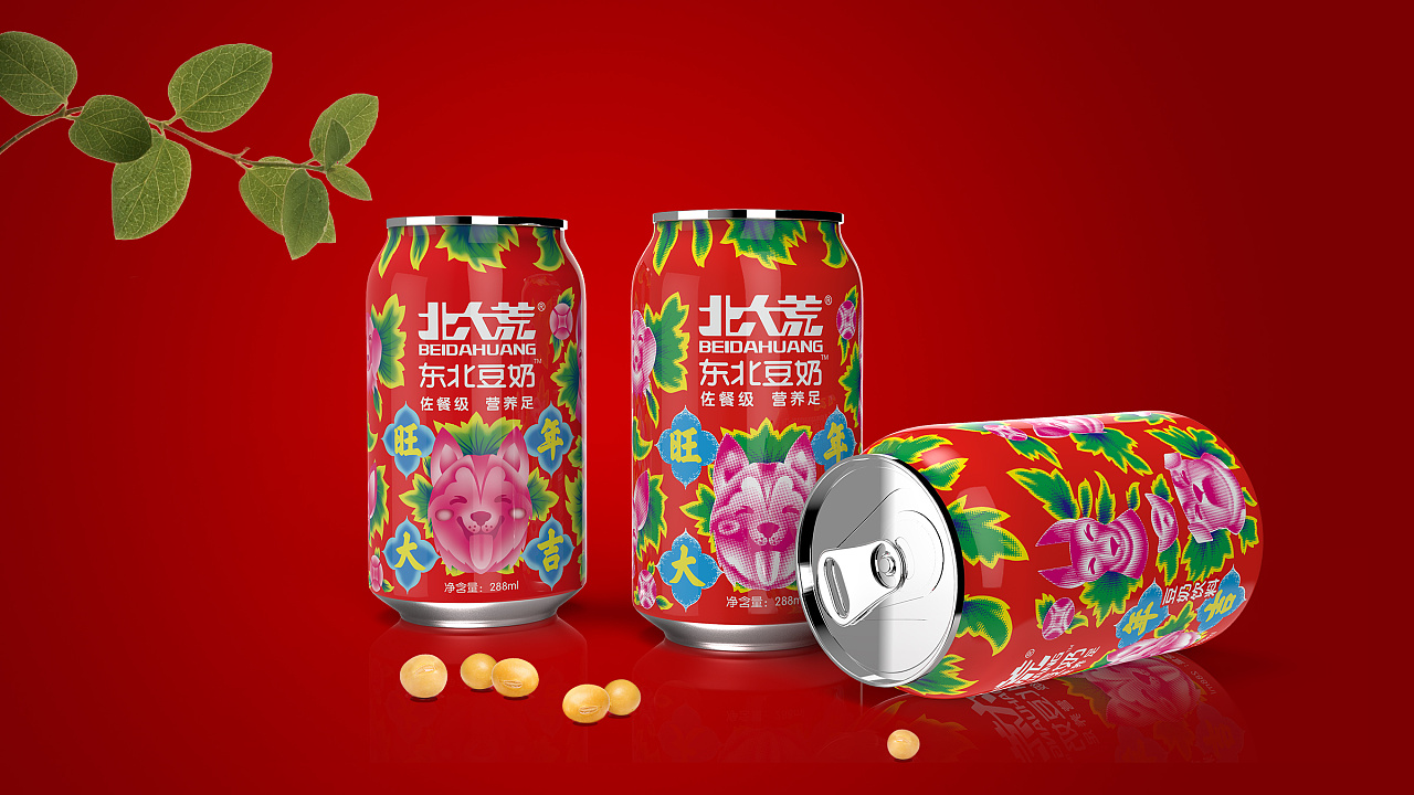春节限量版北大荒豆奶饮料