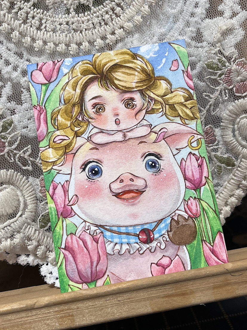 原创手绘卡｜小尺寸插画（图ZMzU2MTM1MzQ4） - 商业插画 - 站酷设计师小芹菜来咯原创素材 - 站酷ZCOOL